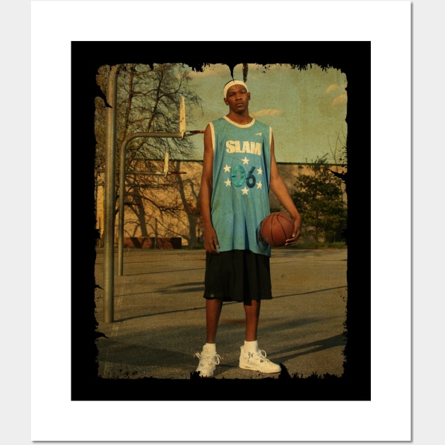 Kevin Durant - Vintage Design Of Basketball Wall Art by JULIAN AKBAR PROJECT